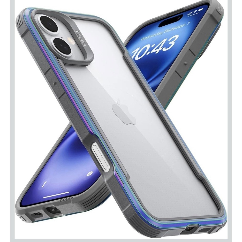 RAPTIC Shield Case for iPhone 16 Plus Shockproof Protective Drop Test 10ft Clear